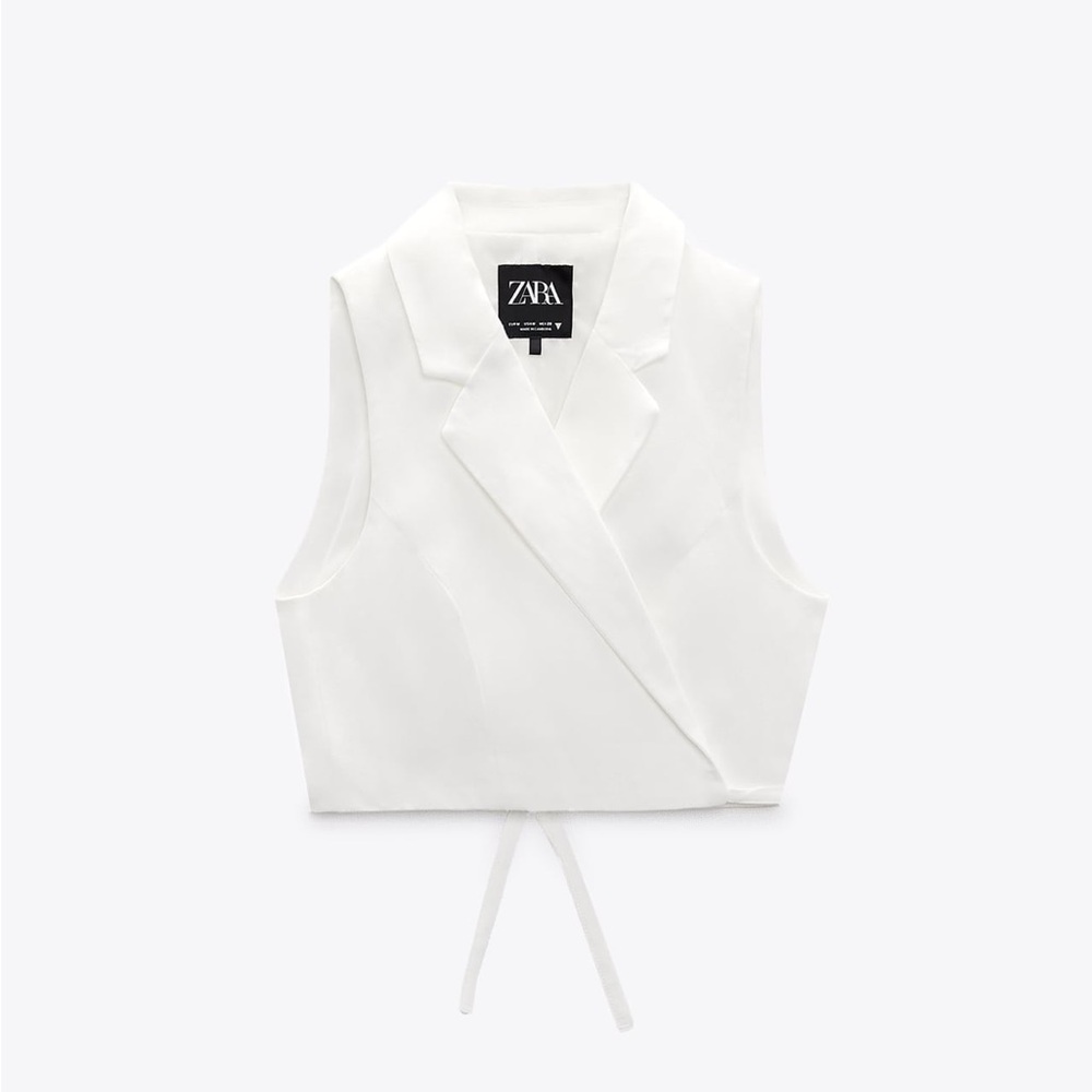 Zara cropped vest